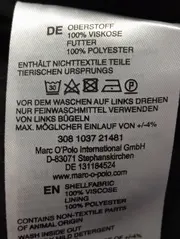 Vorschaubild 4 von MARC O POLO Damen Blusenkleid Gr. 36/S Blau gepunktet Viskose Midikleid
