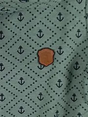 Vorschaubild 3 von Damen Hoodie Kapuzenpullover Anker Muster Grün Gr. S