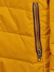 Vorschaubild 4 von Damen Steppjacke Gelb Gr. 34/XS mit Kapuze