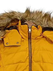 Vorschaubild 2 von Damen Steppjacke Gelb Gr. 34/XS mit Kapuze