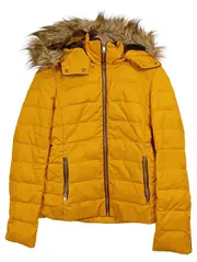 Vorschaubild 1 von Damen Steppjacke Gelb Gr. 34/XS mit Kapuze