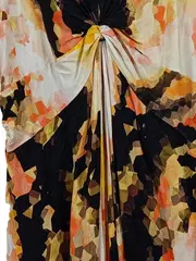 Vorschaubild 2 von Damen Sommerkleid Gr. 42/XL Mehrfarbig Grafisch Modern