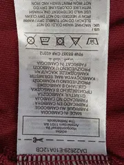 Vorschaubild 4 von Herren T-Shirt Gr. 48/M Rot Casual Sportlich Logo-Print Baumwolle