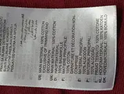 Vorschaubild 5 von Herren T-Shirt Gr. 48/M Rot Casual Sportlich Logo-Print Baumwolle