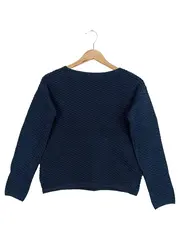 Vorschaubild 2 von Damen Pullover Blau Gr. 34/XS Casual Basic Baumwolle Strick