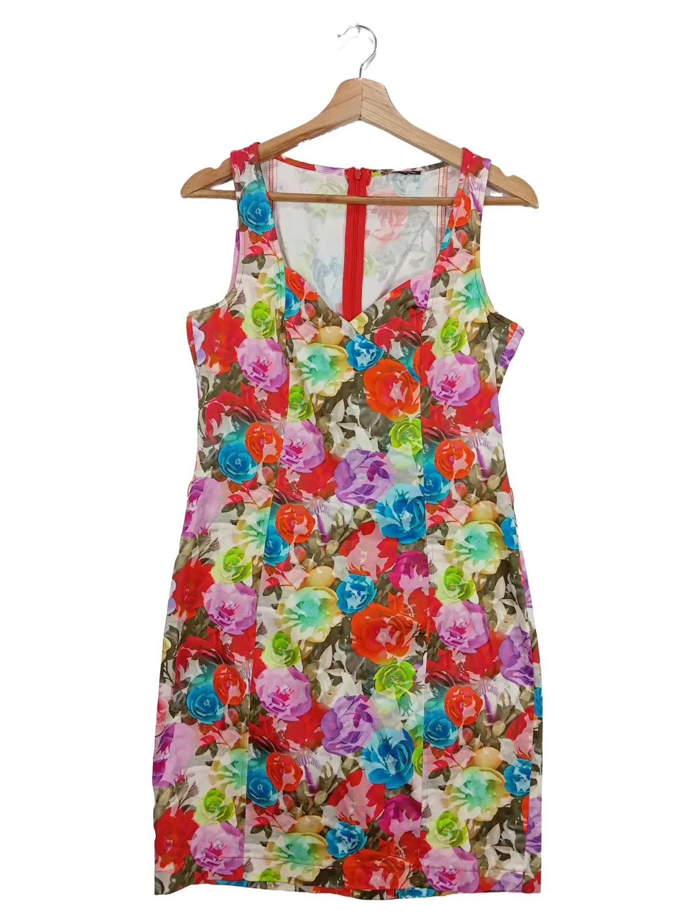 CAROLINE BISS Freizeitkleid Damen 36/S Mehrfarbig Blumenmuster Elegant Bohemian