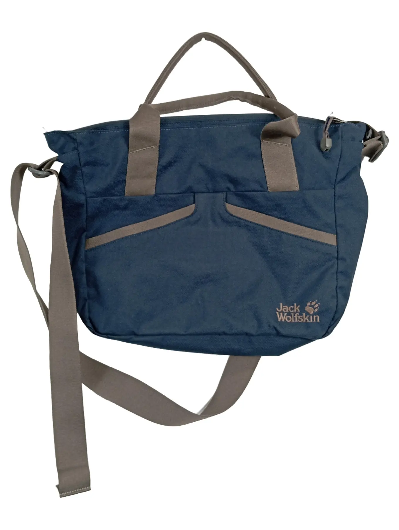 JACK WOLFSKIN Umhängetasche Blau Polyester Outdoor Schultertasche 41x27