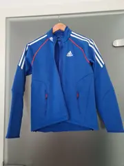 Vorschaubild 3 von Damen Trainingsjacke Gr. 34/XS Blau Weiß Rot Softshell Sport