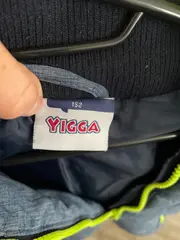 Vorschaubild 5 von Kinder Steppjacke Gr. 152 Blau Kapuze Outdoor Polyester Strukturmuster