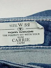 Vorschaubild 4 von Damen Jeans Straight Leg W32/40/L Blau SLIM CARRIE CAPRI