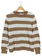 Vorschaubild 1 von Damen Pullover gestreift Gr. 40/L Mehrfarbig