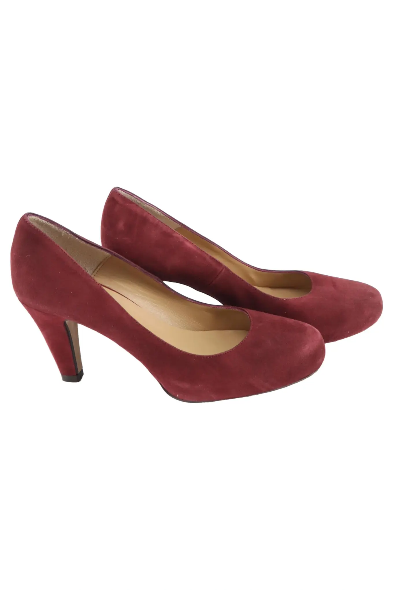 JEAN-LOUIS SCHERRER Pumps Damen Gr. 39 Rot Wildleder Elegant Absatz 9 cm