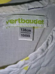 Vorschaubild 5 von Mädchen Bluse Gr. 138 cm Weiß Charmant mit Herzen Kurzarm