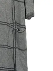 Vorschaubild 3 von Damen Strickkleid Gr. 38 Grau Kariert Casual