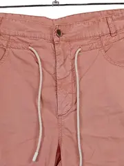 Vorschaubild 2 von Stoffhose Damen Gr. 38 Rosa Baumwolle Casual Chino