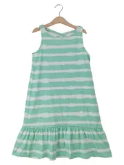 Vorschaubild 1 von Kinder Sommerkleid gestreift 146/152 Grün Weiß