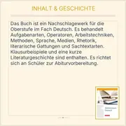 Vorschaubild 3 von Abiturwissen Deutsch Texte Themen Strukturen Buch für den Unterricht