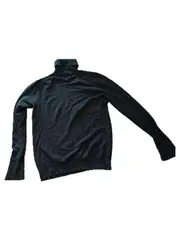 Vorschaubild 3 von Knit Damen Rollkragenpullover Oliv Gr. M Langarm Knöpfe