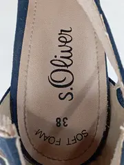 Vorschaubild 3 von Damen Pumps Blau Wildleder Elegant Klassisch 38 Schnallen 9cm