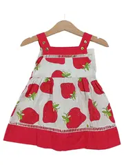 Vorschaubild 1 von Mädchen Sommerkleid Erdbeeren Mehrfarbig Gr. 68 Baumwolle