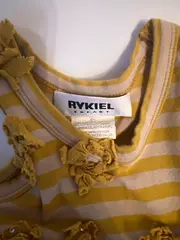 Vorschaubild 4 von Mädchen Sommerkleid Gr. 92 Gelb Gestreift Baumwolle