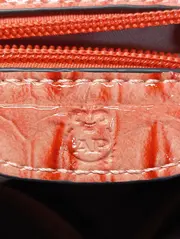 Vorschaubild 3 von Damen Henkeltasche Rosa Kroko-Prägung Elegant Luxuriös Schultertasche