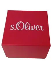 Vorschaubild 2 von Schmuckschatulle Rot Modern Geschenkbox Papier 9x9x7.5cm