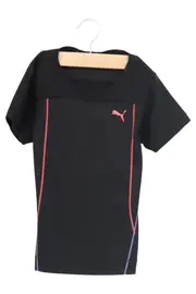 Vorschaubild 1 von Kinder T-Shirt Schwarz Gr. 128 Sportlich Logo-Print Kurzarm