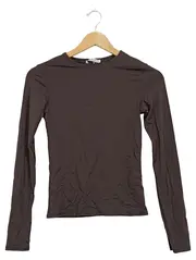 Vorschaubild 1 von Langarmshirt Damen Gr. M Braun Basic Langarm Shirt