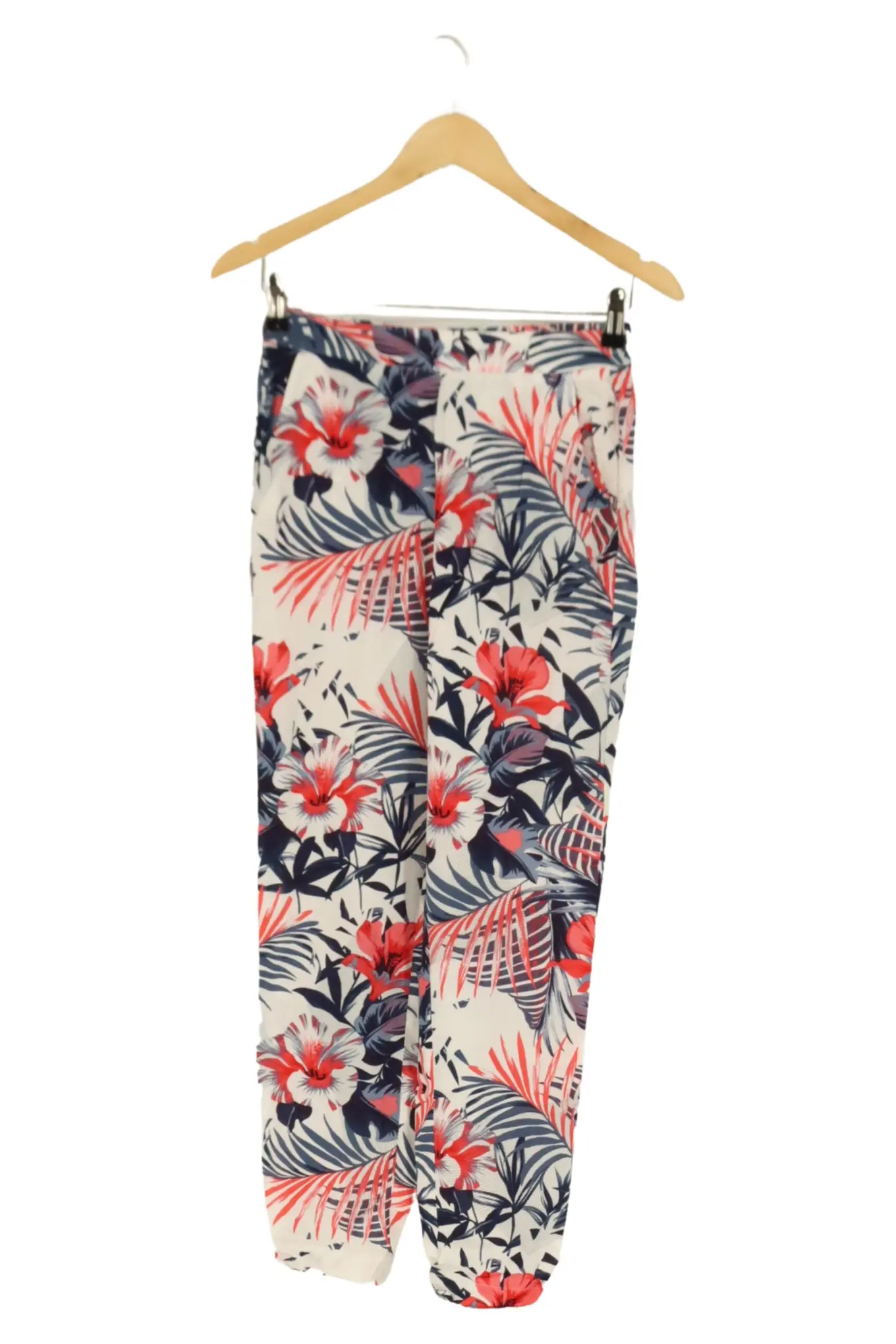 MAVI Damen Stoffhose XS 34 Mehrfarbig Floral Blumen Sommer Boho Viskose