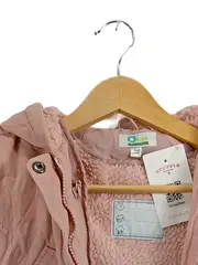 Vorschaubild 3 von Mädchen Parka Gr. 138/140 Rosa Teddyfutter Kapuze Winterjacke