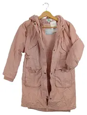 Vorschaubild 2 von Mädchen Parka Gr. 138/140 Rosa Teddyfutter Kapuze Winterjacke