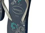 Vorschaubild 4 von Slim Damen Sandalen Blau Florales Muster Gr. 38 Casual