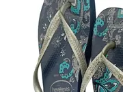 Vorschaubild 2 von Slim Damen Sandalen Blau Florales Muster Gr. 38 Casual