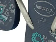 Vorschaubild 5 von Slim Damen Sandalen Blau Florales Muster Gr. 38 Casual