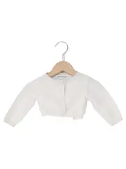 Vorschaubild 1 von Strickjacke Kinder Gr. 68 Weiß Baumwolle Cardigan Baby
