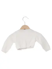 Vorschaubild 2 von Strickjacke Kinder Gr. 68 Weiß Baumwolle Cardigan Baby