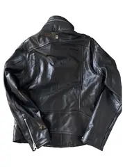 Vorschaubild 6 von Lederjacke Herren M Schwarz Modern Freizeit Reißverschluss
