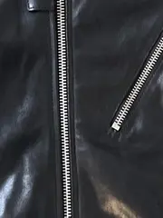 Vorschaubild 2 von Lederjacke Herren M Schwarz Modern Freizeit Reißverschluss