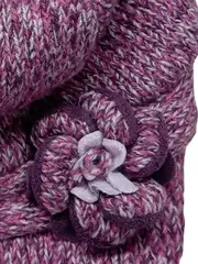 Vorschaubild 3 von Strickmütze Mädchen Lila Gr. 55 meliert Kinder Alltag
