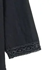 Vorschaubild 5 von Tunikakleid Damen Gr. 38/M Schwarz Spitze Boho