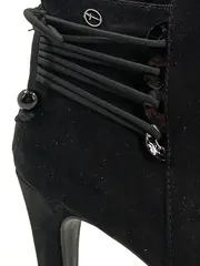 Vorschaubild 3 von Damen Stiefeletten Gr. 38 Schwarz Elegant Reißverschluss Absatzschuhe