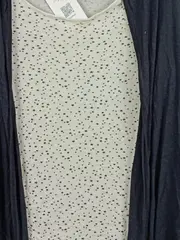 Vorschaubild 2 von Damen Twin Set Strickjacke Top Sterne Muster Mehrfarbig Gr. 36/S