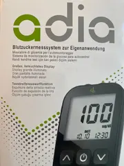 Vorschaubild 1 von Blutzuckermessgerät XGM-103A Schwarz Praktisch Blutzuckermesssystem