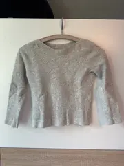 Vorschaubild 3 von Damen Pullover Grau Einheitsgröße Wolle Casual
