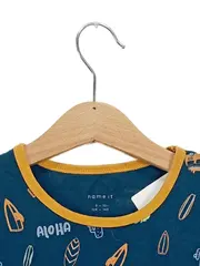 Vorschaubild 4 von Kinder T-Shirt Jungen Gr. 134x140 Blau Hawaii Strand Surfer