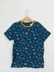 Vorschaubild 2 von Kinder T-Shirt Jungen Gr. 134x140 Blau Hawaii Strand Surfer