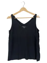 Vorschaubild 1 von Damen Top Basic Schwarz Gr. 36/S Viskose Ärmellos