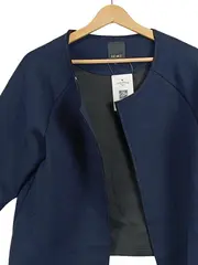 Vorschaubild 2 von Damen Leichte Jacke Gr. 40/L Blau Modern 3/4-Arm