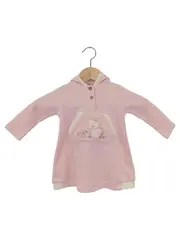 Vorschaubild 1 von Kinder Pullover Rosa Gr. 68 Kapuze Hasen Motiv Baumwolle